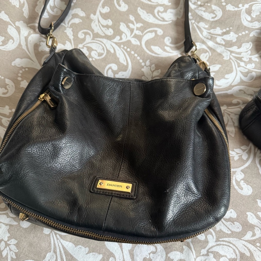 Danier Black Leather Shoulder Bags Duo - Picture 2 of 8